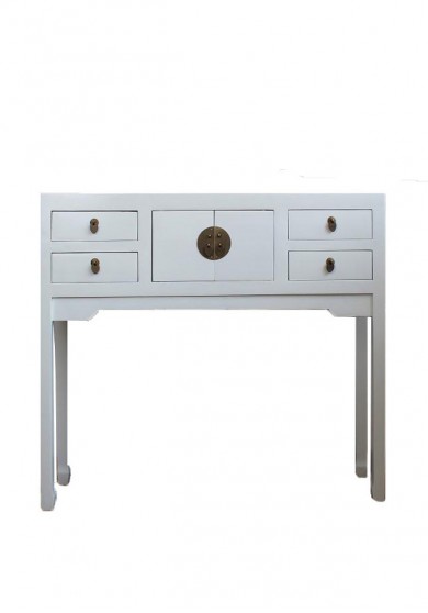 Ronna Chinese Console Hall Table W93cm - Black or White